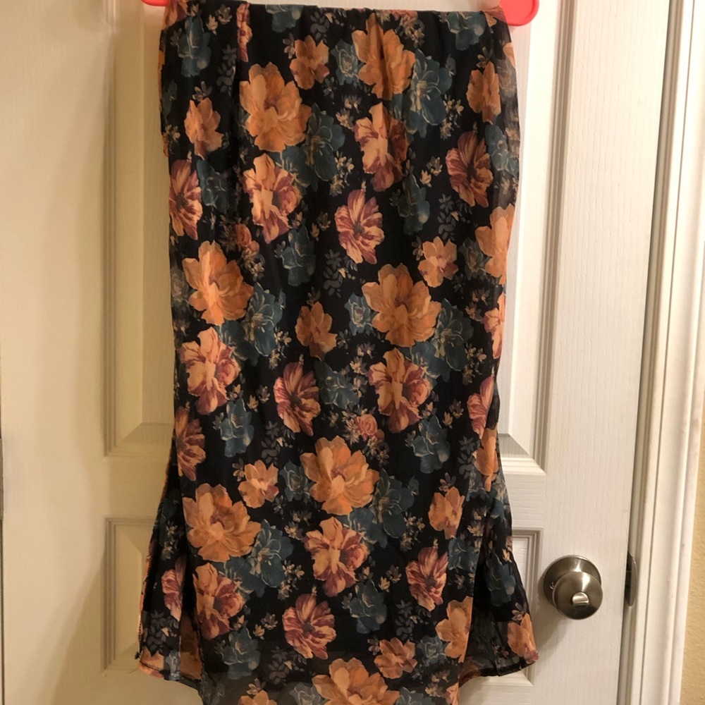 Nasty gal, floral skirt